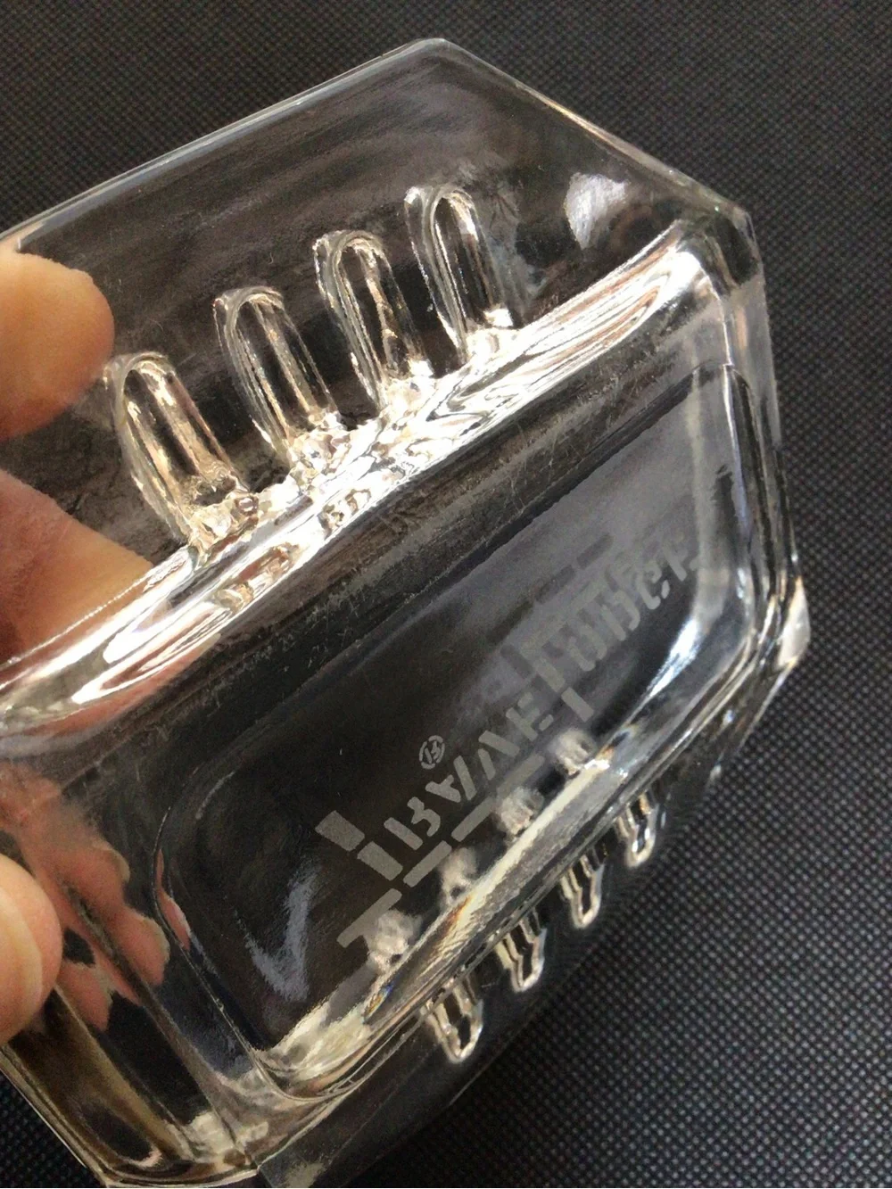 Vintage Travelodge Glass Ashtray Trinket Dish Motel Advertising 1960s 1970s.